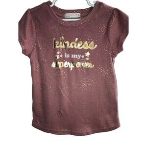 Young Hearts Girls Pink Top - Size 6  "Kindness is my superpower"